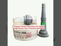 Polyester Filament Polyurethane Fire Special High Pressure Hose Compression Resistance
