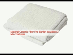 Material Ceramic Fiber Fire Blanket Insulation 2 Mm Thickness
