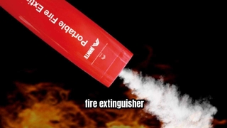 Electric vehicle portable aerosol fire extinguisher