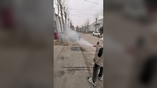 Portable aerosol fire extinguisher