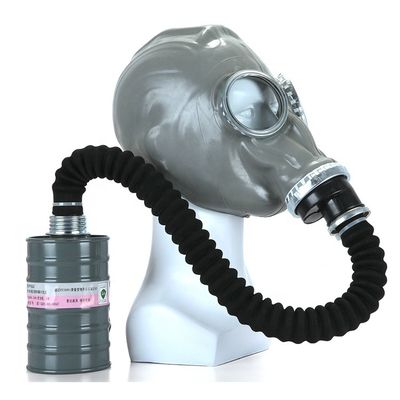 Silica Gel Safety Full Face Gas Mask 60*27*42cm Anti Virus