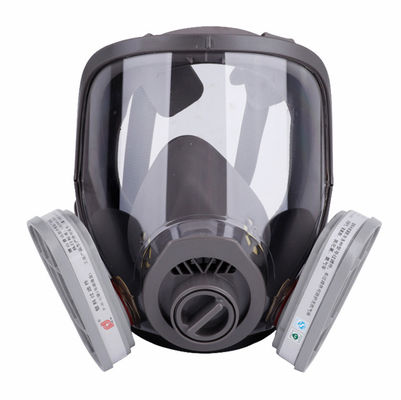 Full Face Respirator Gas Mask With Double Filters GB2890-2009