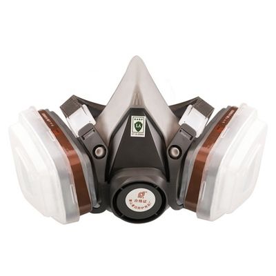Reusable KN95 Half Face Gas Mask Dust Absorbing Respirator With Air Filtration