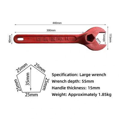 The Manufacturer Produces Thickened and Strengthened Cast Iron Fire Wrenches.