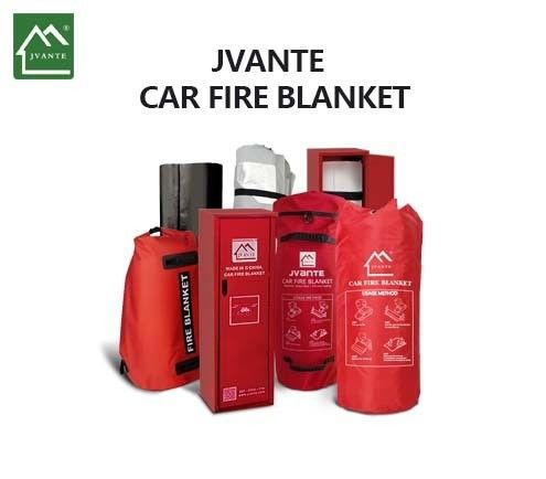 High Silica White JAT-303 Fire Fighting Blanket 0.6 Thickness Fiberglass Vehicle Fire Blanket Welding High Visibility Protection