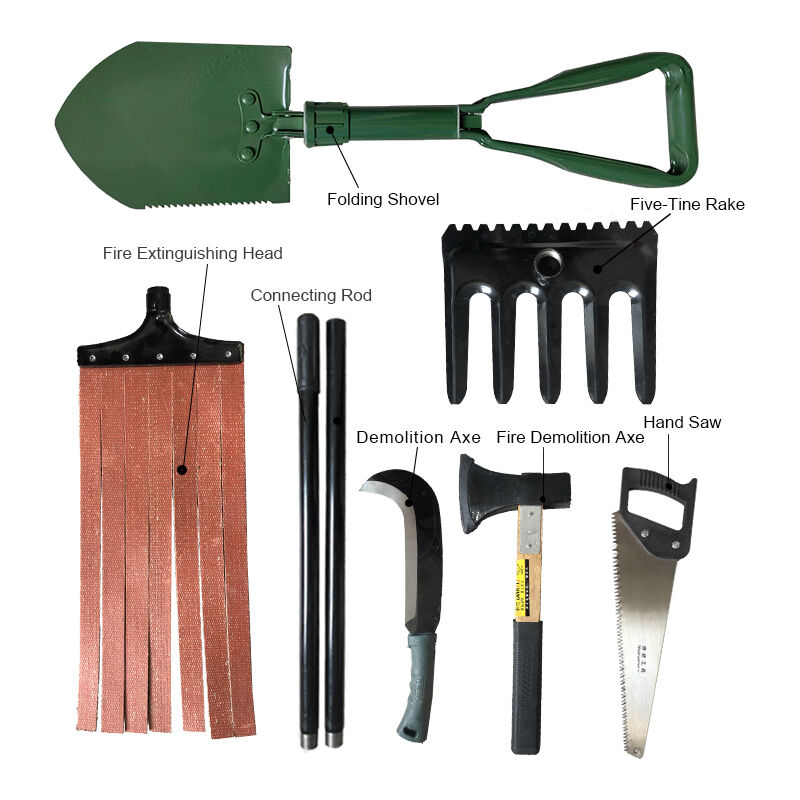 Forest Fire Suppression And Emergency Demolition Tools Kit - Five-In-One Professional Rescue Package