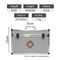 Two Detachable Layers First Aid Kit Aluminum Alloy Medical Cabinet