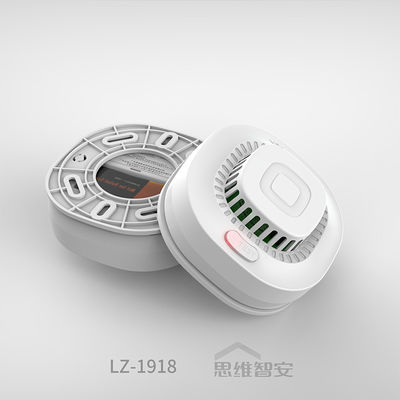 Household smoke alarm white.