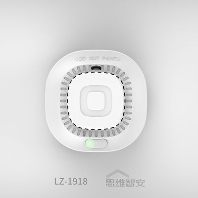 Household smoke alarm white.