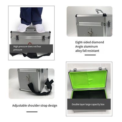 First aid box Aluminum alloy medical box empty, can store conventional drugs for first aid