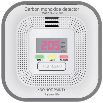 LZ-2902 carbon monoxide alarm Power supply: DC 3V (non-replaceable battery) Sensor type: Figaro carbon monoxide sensor