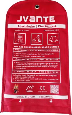 OEM ODM 1.8m*1.8m Fire Extinguisher Blanket For Kitchen