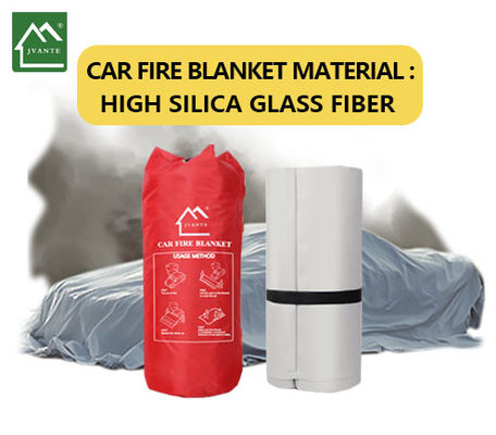 600g/M2 High Silica Glass Fiber Fireproof Blanket Safety Protection For Car