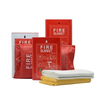 Glass Fiber Fire Blanket Home Kitchen Fire Size 1*1m 1.2*1.2m Customized