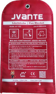 Fire Rescue Fire Extinguisher Blanket 100% Glass Fiber Fire Retardant Blanket