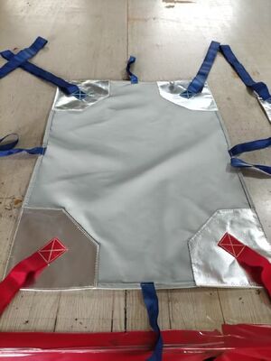 Industrial Car Fire Blanket for Underground Parking Lots & Gas Stations 6x8m Large 1000℃ High Temperature Resistant Cover