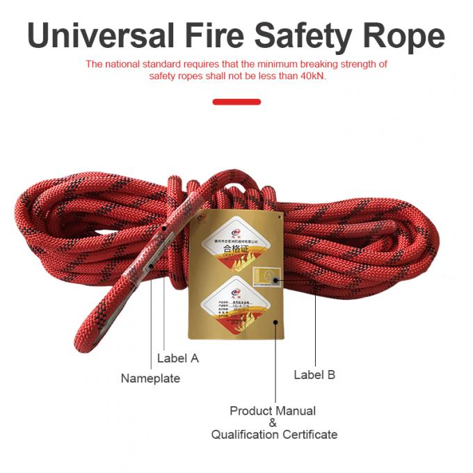 Safety Rope For Fire-Fighting. Rescue Rope For High-Altitude Work. 16mm ...